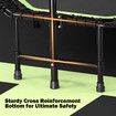 Genki Trampoline Bounce Rebounder Jumping Rebounding Bungee Gym Equipment Home Fitness Exercise Round Indoor Outdoor Workout Adjustable Handlebar 51 Inch