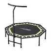 Genki Trampoline Bounce Rebounder Jumping Rebounding Bungee Gym Equipment Home Fitness Exercise Round Indoor Outdoor Workout Adjustable Handlebar 51 Inch
