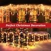 8 Pack Christmas Decorations Outside Set of 46CM Solar Candy Cane Christmas Decorations Outdoor Yard Lights