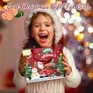 Christmas Jewelry Advent Calender Countdown Calendar DIY Jewelry Kit for Women Girls, Include 22 Charm Beads, 2 Bracelets Chains (Red)