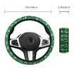 Christmas Colorful Print, Anti Slip Elastic Car Accessory Steering Wheel Protector, Universal 36-38cm Odorless, Suitable For Most Car