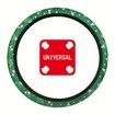 Christmas Colorful Print, Anti Slip Elastic Car Accessory Steering Wheel Protector, Universal 36-38cm Odorless, Suitable For Most Car