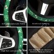 Christmas Colorful Print, Anti Slip Elastic Car Accessory Steering Wheel Protector, Universal 36-38cm Odorless, Suitable For Most Car