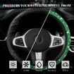 Christmas Colorful Print, Anti Slip Elastic Car Accessory Steering Wheel Protector, Universal 36-38cm Odorless, Suitable For Most Car