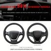 Christmas Colorful Print, Anti Slip Elastic Car Accessory Steering Wheel Protector, Universal 36-38cm Odorless, Suitable For Most Car