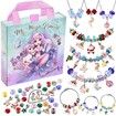 Charm Bracelet Making Kit & Unicorn/Mermaid Girl Toy - ideal Crafts for Girls Ages 3+,The Perfect Gifts for Girls who Inspire Imagination and Create Magic with Art Set and Jewelry Making Kit