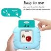 Talking Flash Cards Todders Toys Speech Autism Montessori Learing ABC 123 Sight Words 255 Cards Kindergarten Educational Interactive Blue