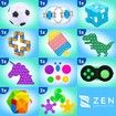 50 Pcs Fidget Pack, Party Favors Gifts for Kids, Adults and Autistics, Stress Relief Autism Sensory Toy