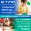50 Pcs Fidget Pack, Party Favors Gifts for Kids, Adults and Autistics, Stress Relief Autism Sensory Toy