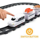 Electric Sushi Train Set Rotating Food Dining Table Battery Operated Trains Toy Under Christmas Tree Track Home White