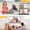 5K WiFi RC Night Vision Vlogging Camera with 16X Digital Zoom Microphone Handheld Stabilizer Lens Hood and 2 Batteries