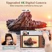 4K Digital Camera with 32G SD Card Autofocus, 48MP Vlogging Camera Anti-Shake, Compact Travel Camera 16X Zoom (2 Batteries)