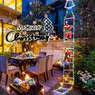 2M LED USB POWERED Christmas Lights Outdoor Christmas Decorations Climbing Santa Claus Bell Decorations Lights Indoor Window,christmas Tree Decor