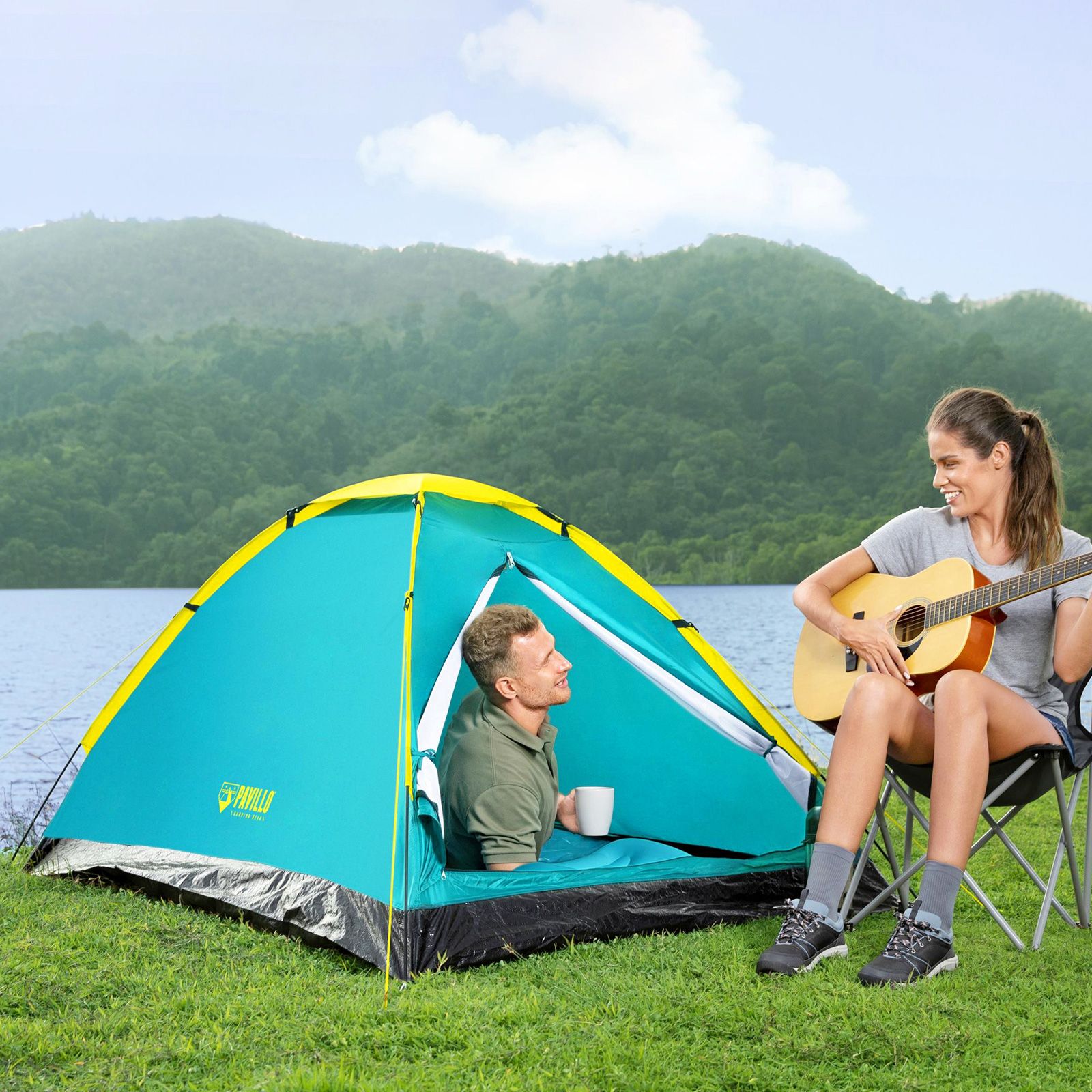 Bestway Pop UP Camping Tent for 3 Person Auto Outdoor Gear Hiking