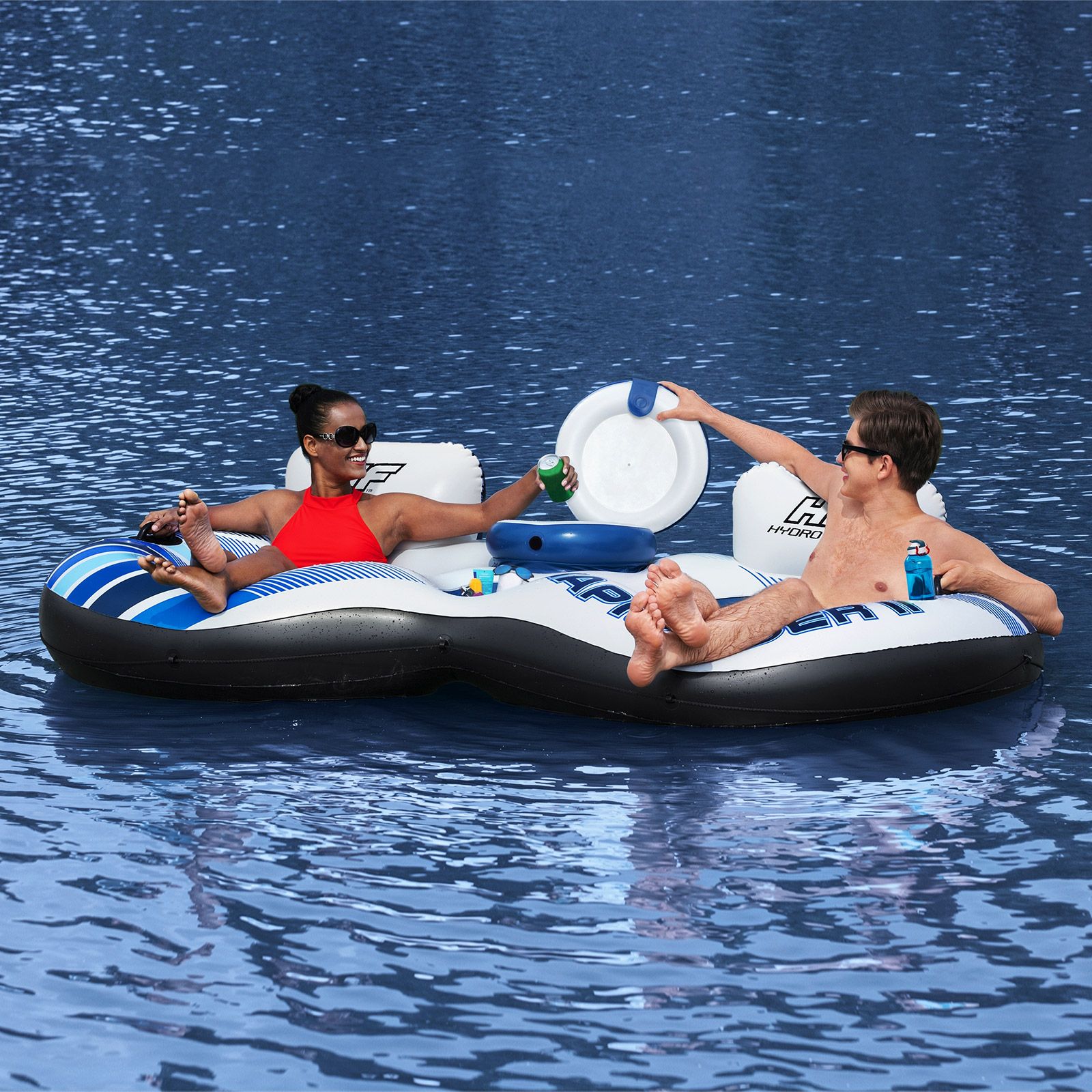 Bestway Floating Island Pool Float Tubes 2 Man River Tube Water Raft ...