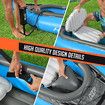 Bestway Inflatable Kayak 3.31 m x 88cm Blow up Canoe Watercraft Boat Cove Champion 2 Paddles Blue