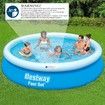 Bestway Fast Set Up Round Pool 3.66mx76cm Above Ground Swimming Inflatable 12ft x 30in Blue Outdoor Kids Adults Backyard Family Water Play Station Party
