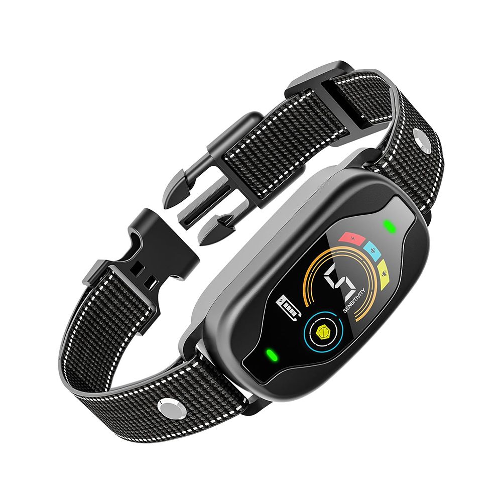 Rechargeable Smart Dog Bark Control Collar Safe Anti-Barking Training with Beep Vibration and Shock Modes