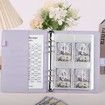 100 Envelopes Challenge Binder,A5 Money Saving Budget Binder with Cash Envelopes - Savings Challenges Book to Save 5,050 Dollars (Purple)