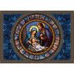 Jigsaw Puzzle Advent Calendar Nativity puzzles for adults 1000 pieces,Christmas Countdown jigsaw Puzzles,Stained Glass Religous Puzzle Jesus Christian Puzzles for Home Decor