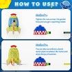 Sprinkler Rocket Water Toys for Kids Launcher, Attaches to Garden Hose Splashing Fun Holiday & Birthday Gift