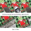 Christmas Doormat Grinch Christmas Doormat Plaid Doormat Anti-Slip Washable Winter Doormat(Green)
