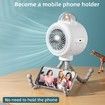 Portable Stroller Fan with 3 Speeds and Rotatable Handheld Personal Desk Cooling Fan for Car Seat Crib Treadmill Camping Travel (Pink)