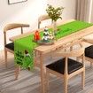 Merry Grinchmas Table Runner Buffalo Plaid Christmas Decoration for Dining Table or Fireplace Mantle