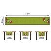 Grinch Table Runner Merry Grinchmas Tablecloth Grinch Christmas Decorations and Supplies for Home Kitchen Table-33*183cm