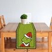 Grinch Table Runner Merry Grinchmas Tablecloth Grinch Christmas Decorations and Supplies for Home Kitchen Table-33*183cm