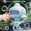 Stroller Cooling Fan for Baby with 3 Speeds Night Light Ssongs Rechargeable Rotatable Handheld Personal Fan for Car Seat Crib Bike (Blue)