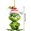 Grinch Acrylic Hanging Ornaments 10PCS Cute Green Christmas Tree Decorations