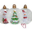 3x 60cm PVC Christmas Decorated Ball, Inflatable Christmas Ball Large Xmas Blow Ball Decorations for Outside Holiday Yard Lawn Porch Decor