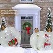 3x 60cm PVC Christmas Decorated Ball, Inflatable Christmas Ball Large Xmas Blow Ball Decorations for Outside Holiday Yard Lawn Porch Decor