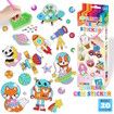 DIY Sparkle Gem Children's Kids 6 Stickers Cartoon Diamond Painting,Fun Arts and Crafts Kits Magical Cute Art 19x19cm Sparce