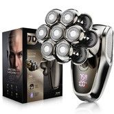 7D Head Shavers for Bald Men,Detachable Head Shaver LED Display Dry/Wet Bald Head Shavers,IPX7 Waterproof Head Shavers