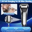 Electric Razor for Men,Shavers for Men Electric Razor Wet Dry,Rechargeable Mens Shaver Electric Foil,USB Travel Cordless Man Electric Razor Shaving Facial with Trimmer