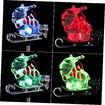 3pcs Christmas Solar Decorations Solar Christmas Garden Stake Lights, Outdoor Christmas Decorations Yard Waterproof Garden Stake Lights