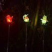 3pcs Christmas Solar Decorations Solar Christmas Garden Stake Lights, Outdoor Christmas Decorations Yard Waterproof Garden Stake Lights