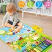 Piano Mat Musical Drum 3in1 Educational Toys Kids Animal Touch Play Blanket Early Learning Sticks Ages 3+ Fun Activity