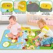 Piano Mat Musical Drum 3in1 Educational Toys Kids Animal Touch Play Blanket Early Learning Sticks Ages 3+ Fun Activity