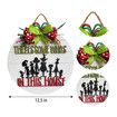 Christmas Grinch Door Sign Christmas Wreath Sign Decor Merry Christmas Wall Decor Wooden Door Hangers Wreath