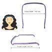2pcs Curly Thick Hair Headband, Sunglasses Headband for women for Curly Thick Hair (Rose Gold)
