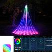 Smart Christmas Star String Lights with Star and Moon Topper 305 LEDs for Christmas Tree Decoration