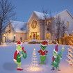 Grinch Christmas Yard Signs Decorations Outdoor Decoration Christmas Tree Corrugate Yard Stake Signs Christmas Decoration Lawn Yard Outdoor Decoration
