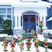 Grinch Christmas Yard Signs Decorations Outdoor Decoration Christmas Tree Corrugate Yard Stake Signs Christmas Decoration Lawn Yard Outdoor Decoration