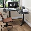 Corner Standing Desk Sit and Stand Up Computer Office Gaming Study Laptop L Shaped Height Adjustable Electric Motorised Home Furniture