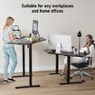 Corner Standing Desk Sit and Stand Up Computer Office Gaming Study Laptop L Shaped Height Adjustable Electric Motorised Home Furniture