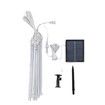 Solar Powered Icicle Snowfall Christmas Lights 50cm 10-Tube Raindrop Lights for Outdoor Decoration (Blue)