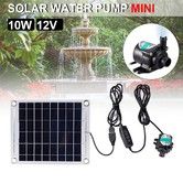Solar Water Pump 10W 12V Brushless Solar Panel Kit Powered Fountain Pond Plastic for Fish Water Pool Garden Decoration
